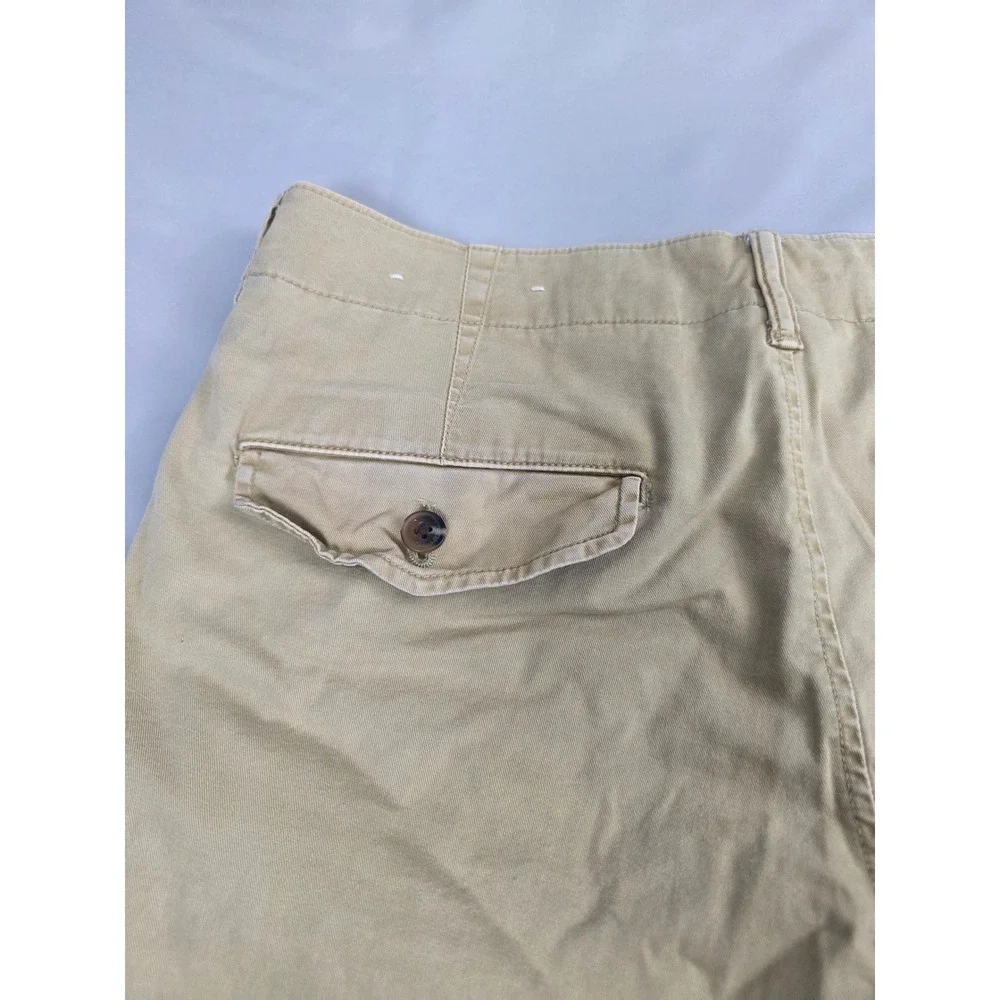 American Eagle Classic Next Level Flex Khaki Chino Shorts Mens 31 Tan Stretch